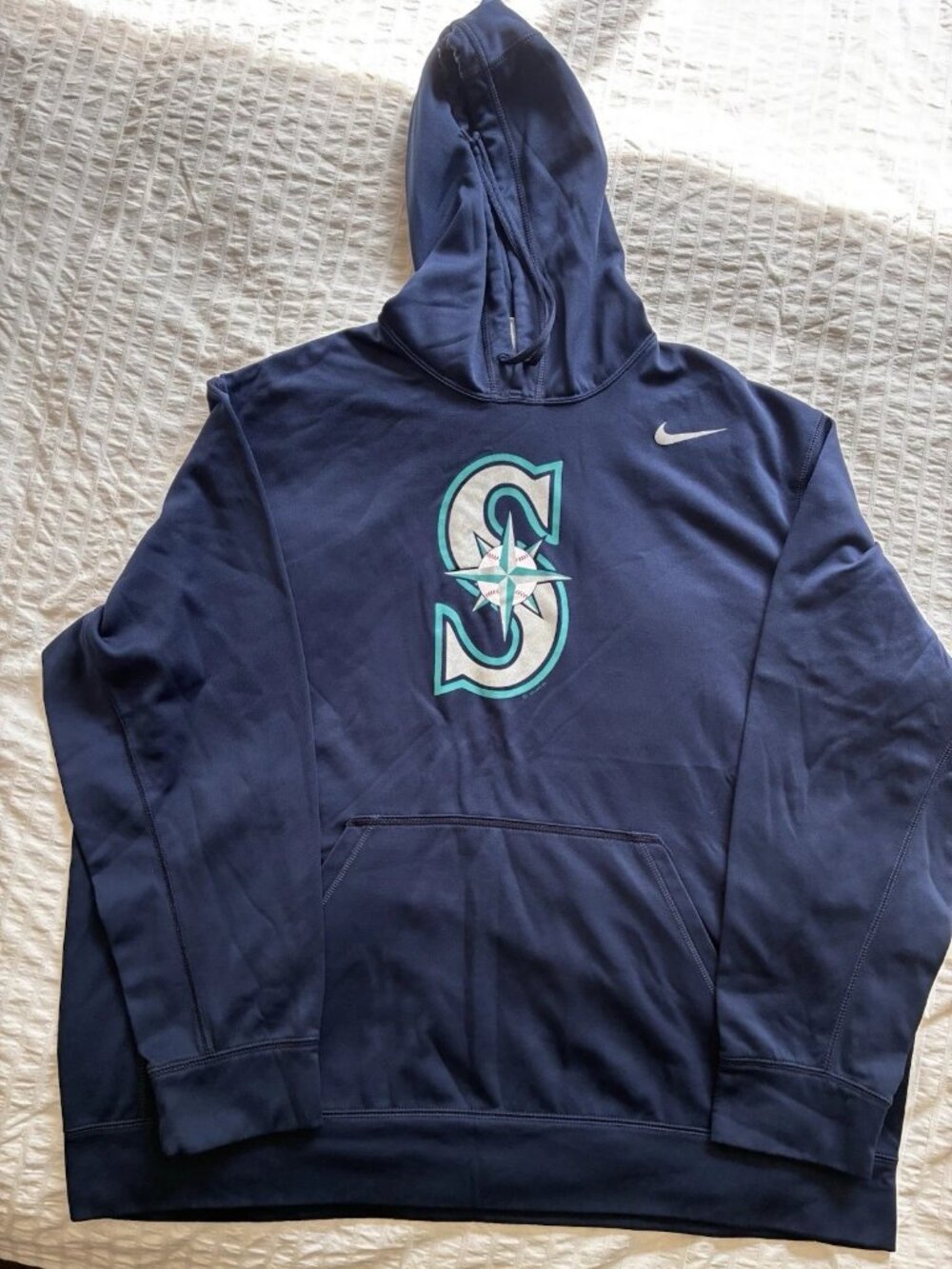 Nike Seattle Mariners Therma-FIT Hoodie XXL Navy MLB Pullover Baseball